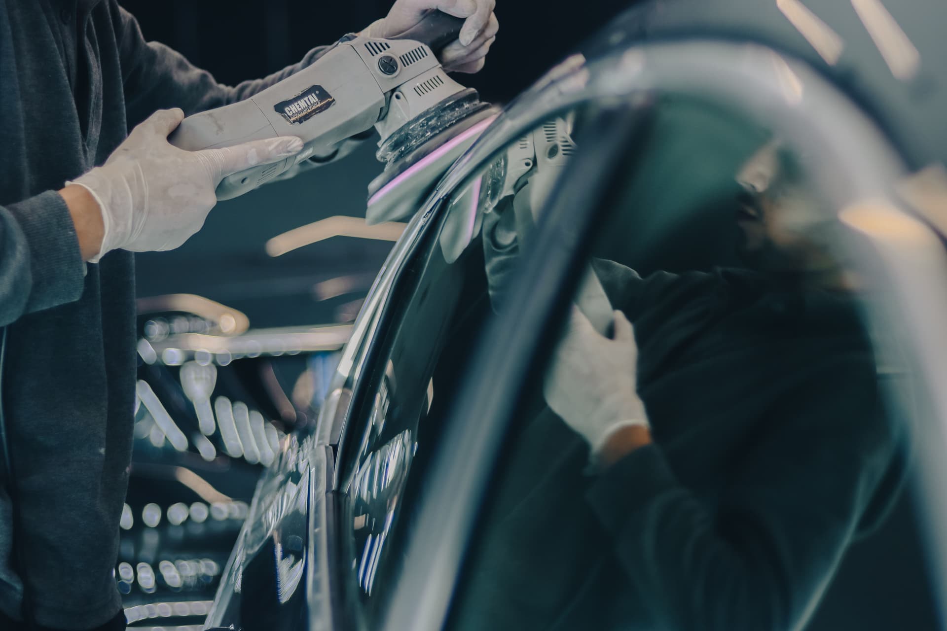 Professional car detailing and paint polishing at The Buff